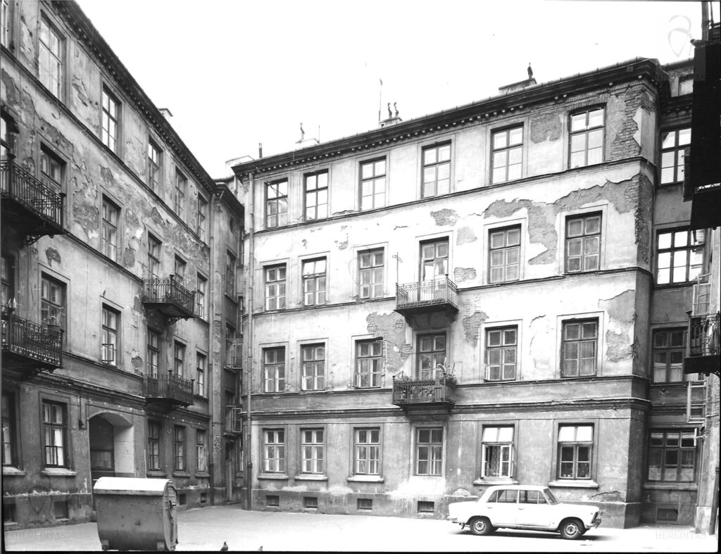 Targowa 14 - kamienica Elewacja od podwórza I, fot. Bohdan Olechnicki, 1977, Archiwum WUOZ w Warszawie