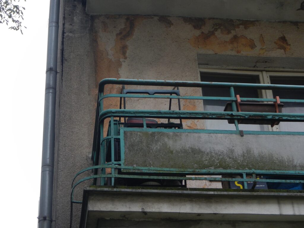 Balkon, elewacja tylna. Fot. Agnieszka Sienkiewicz, 2021, źródło: Studeo et Conservo
