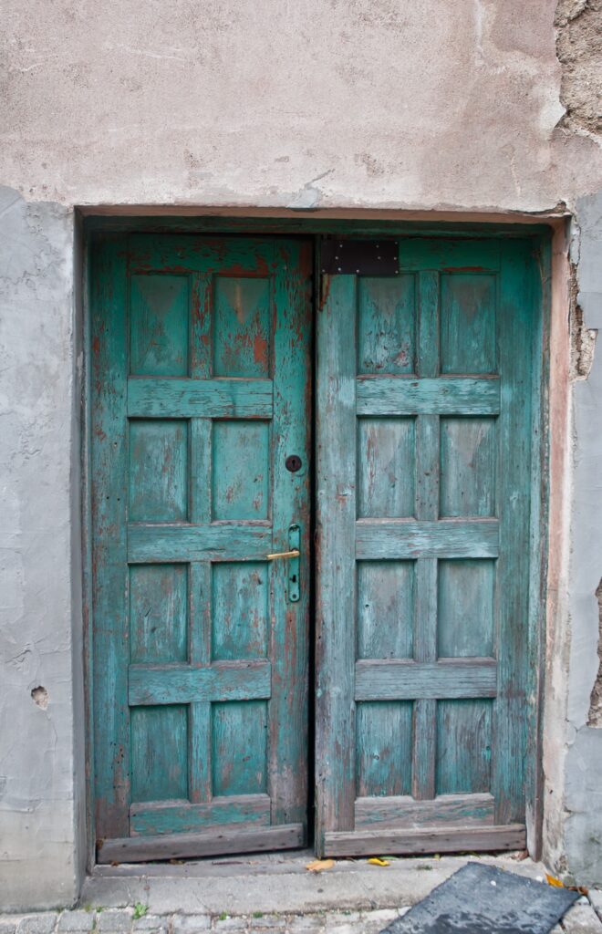 Drzwi, elewacja tylna. Fot. Teresa Adamiak, 2021, źródło: Res in Ornamento