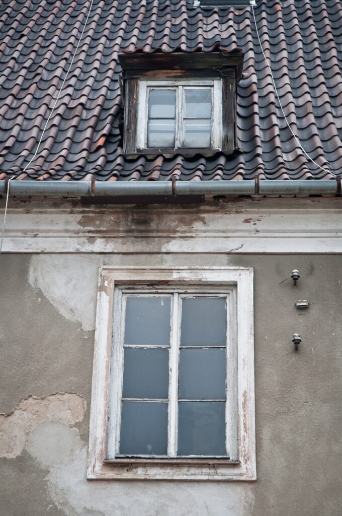 Okno nad drzwiami, elewacja tylna. Fot. Teresa Adamiak, 2021, źródło: Res in Ornamento