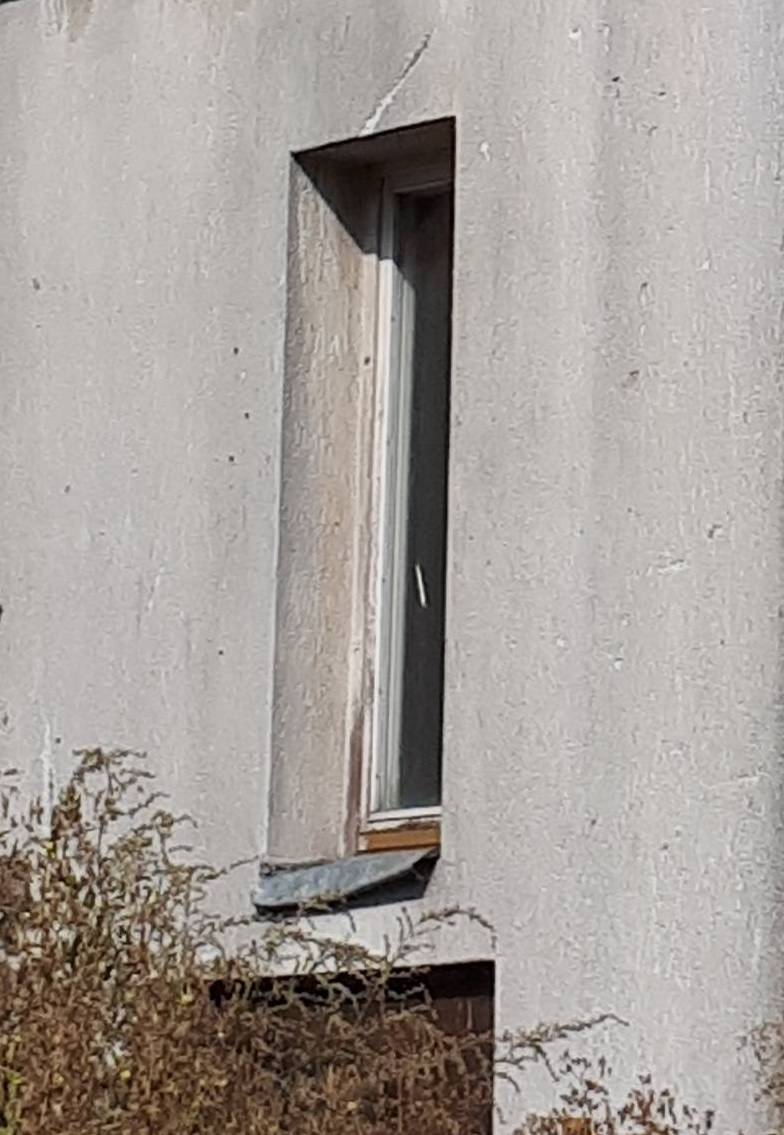 Elewacja tylna. Okno na ganku. Fot. Robert Marcinkowski 2022 r., źródło: Res in Ornamento II.